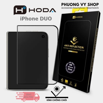 Dán cường lực iPhone DUO - Hoda Anti-Reflection (chống chói)